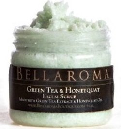 Green Tea & Honeyquat Facial Scrub